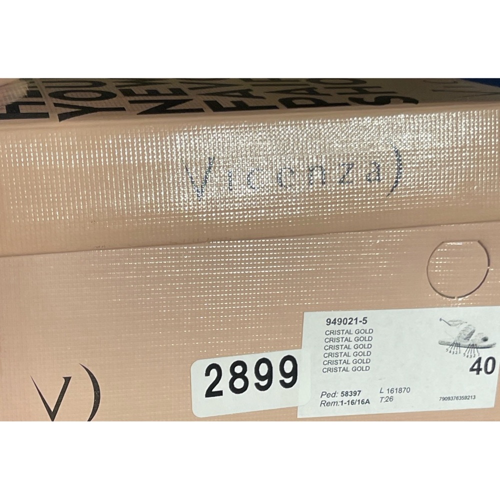 Anthropologie x Vicenza Metallic Braided Gold Sandals NWT SZ 9 - Picture 13 of 14